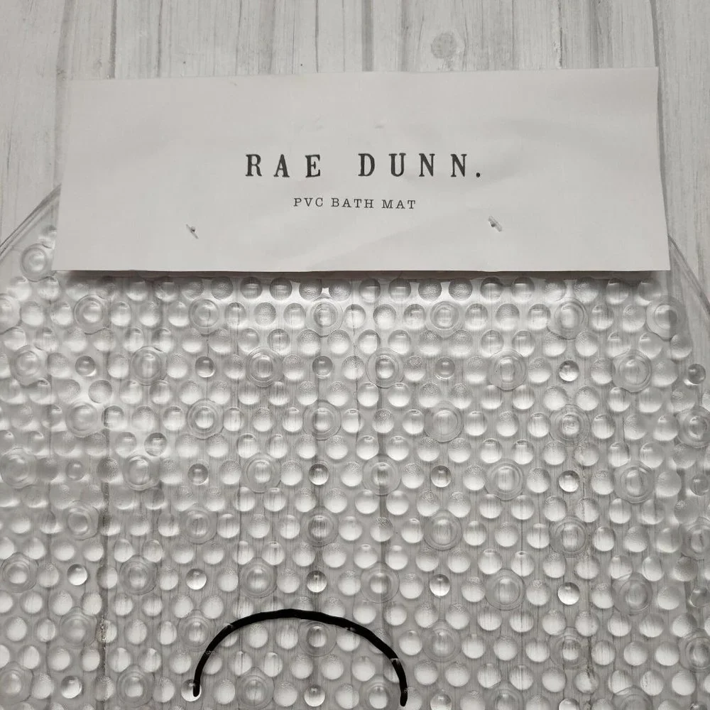 Rae Dunn 20x14 CLEAN Slip Resistant Bath Tub Shower Mat